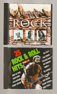 Santana, Jimi Hendrix, Alice Cooper, Jerry Lee Levis,Little Richard, Bill Haley yms  - CD   2 eril