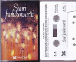 C-kasetti - Suuri joulukonsertti 1-3, 1990.  Katso kappaleet alta/kuvasta. V90010VV2/1-3