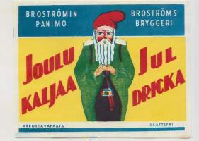 Joulu kaljaa -  olutetiketti