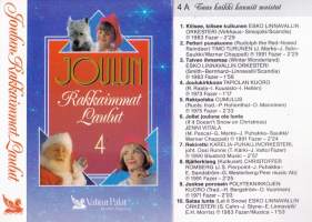 C-kasetti - Joulun rakkaimmat laulut 1-4, 1992.  Katso kappaleet alta/kuvasta. V91025VV2/1-4