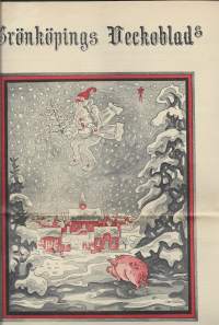 Grönköpings Veckoblad 1931 vuosiketa (nr 6 puutttuu) yht  11 lehteä