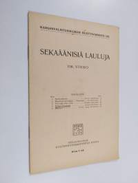 Sekaäänisiä lauluja : 108. vihko