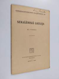 Sekaäänisiä lauluja : 83. vihko