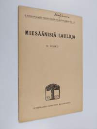 Miesäänisiä lauluja : 21. vihko