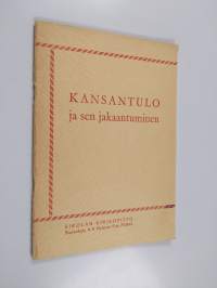 Kansantulo ja sen jakaantuminen : [kirjekurssi]