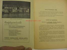 Turun Kesäyliopiston ohjelma 1951