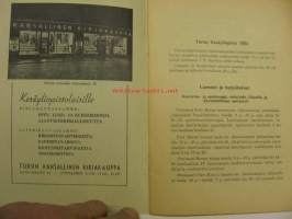 Turun Kesäyliopiston ohjelma 1951
