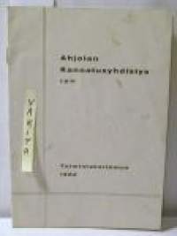 ahjolan kannatusyhdistys   toimintakertomus