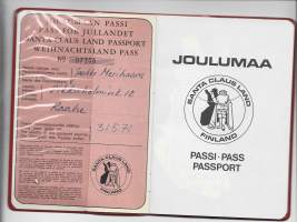 Joulumaa - Santa Claus Land Finland - Passi - Pass - Passport nr 07306n -Joulumaan kannatustuote, alennuksia ym. listatuista hotelleista - matkailukohteista ym.
