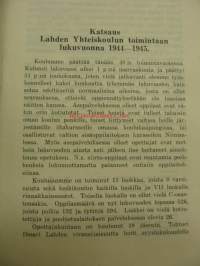 Lahden Yhteiskoulu 1944-1945 vuosikirja