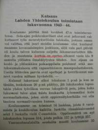 Lahden Yhteiskoulu 1943-1944 vuosikirja