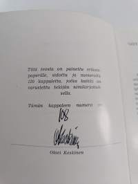 Maani, kansani ja poliitikkoni : &quot;Sotakamreerin&quot; kirjanpitoa suomalaisesta elämänmuodosta (numeroitu, signeerattu)