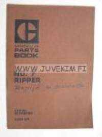 Caterpillar No. 7 Ripper parts book (serial numbers 83G1 -up) -repijä varaosaluettelo