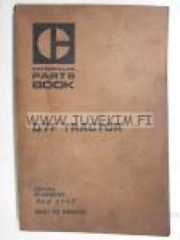 Caterpillar D7F Tractor 94N1 to 94N5191 parts book -varaosaluettelo