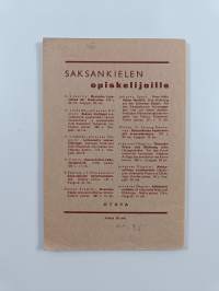 Suomalais-saksalainen synonyymisanasto - oppikoulujemme yläluokkia varten