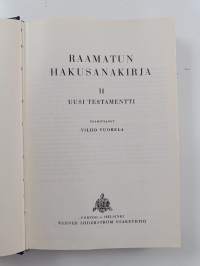 Raamatun hakusanakirja 2, Uusi testamentti