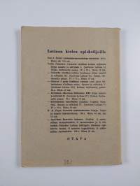 Sanasto Libellus latinus teokseen