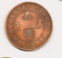 Sveitsin kierto, Hyvinkää - mitali  60 mm 1-puol