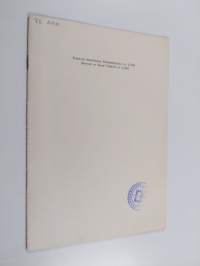 Eripainos Sosiaalisesta Aikakauskirjasta n:o 2/1966