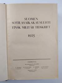 Suomen sotilasaikakauslehti 1925-26 (koko vuosikerta sidottuna)