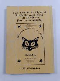 15000:n jännitysromaanin hintaopas 1991-1992