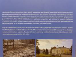 Satakunnan kulttuuriympäristöt eilen,tänään,huomenna