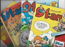 91:an  1985-86   4 kpl erä   ruotsinkielinen sarjakuvalehti