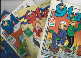 91:an  1983  4 kpl erä   ruotsinkielinen sarjakuvalehti