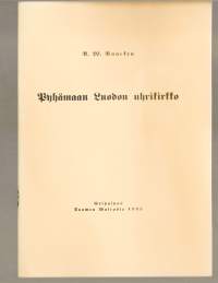 Pyhämaan Luodon uhrikirkko (eripainos suomen museosta 1935)