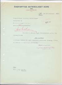 Ångfartygs Ab Bore Åbo  1925  -  firmalomake