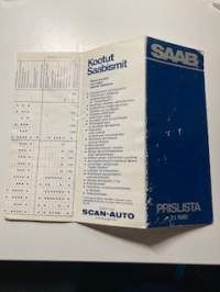 SAAB hinnasto 2.1.1980
