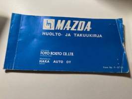 Mazda huolto- ja takuukirja