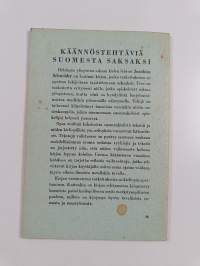 Käännöstehtäviä suomesta saksaksi yliopiston saksan kielen opiskelijoille