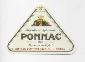 Pommac  juomaetiketti