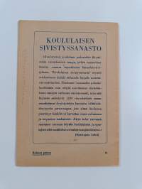 Koululaisen sivistyssanasto
