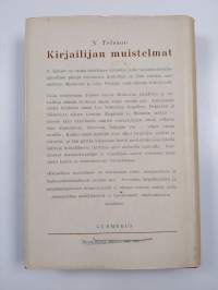 Kirjailijan muistelmat : muistiinmerkittyä