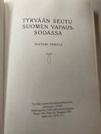 Tyrvään seutu Suomen vapaussodassa- näköispainos 1926 julkaistusta kirjasta.