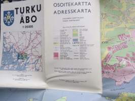 Turku - Åbo kartta / osoitekartta1968