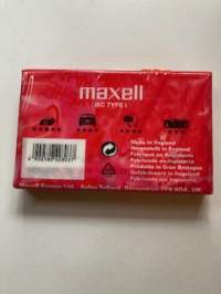 Maxell Orginal c-kasetti uuden paketissa, avaamaton.