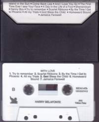 C-kasetti - Harry Belafonte - With Love. 1991. V91002VV2
