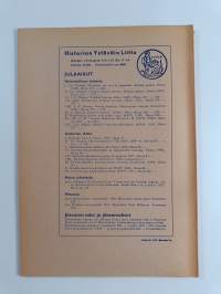 Historiallinen aikakauskirja N:o 4/1952