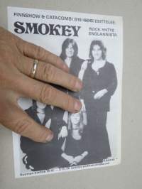 Smokey - Rock-yhtye Englannista - Finnshow &amp; Catacombi esittelee - Suomen kiertue 1974 -esite