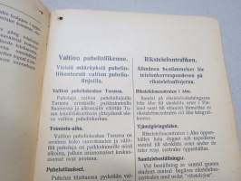 Turun puhelinluettelo 1931, Turku - Åbo telefonkatalog, sisältää myös numerojärjestysluettelon
