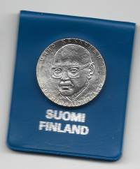 50 markkaa 1981  Kekkonen - hopeaa alkuperäisessä kotelossa