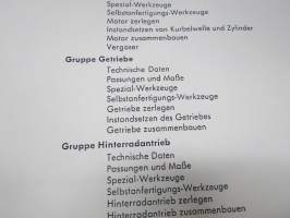BMW Motorrad R 25 Instandsetzungs-Anleitung -teknistä tietoa