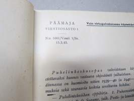 SA Puhelinkeskusopas - Rakenne, asennus ja käyttö, Päämajan Viestiosasto 1 julkaisu