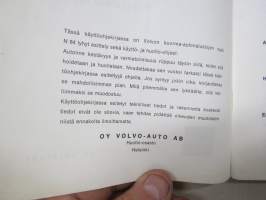Volvo N 84 (N84) - väliaikainen käyttöohjekirja, käyttöohjeet, voitelukaavio, sähkökaavio