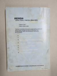 Clymer Honda 250 &amp; 350 cc Twins 1964-1974 service - repair - performance