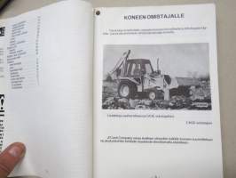 Case 580G Construction King Kaivurikuormain Käyttöohjekirja / Huolto-ohjekirja