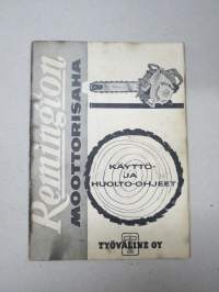 Remington moottorisaha -käyttöohjekirja / huolto-ohjekirja -chain saw manual in finnish